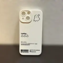 iPhone 13mini用ケース アイボリー ゴーストデザイン