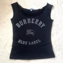 BURBERRY BLUE LABELノバチェックバックリボンタンクトップ38 - メルカリ