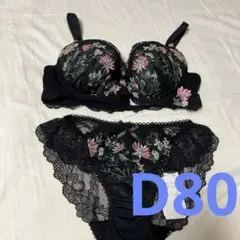 ブラジャーショーツセット d80