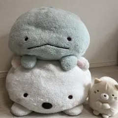 すみっコぐらし　ぬいぐるみBIG 3点　しろくま、とかげ、ねこ