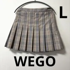 未使用品　WEGO L チェックスカート