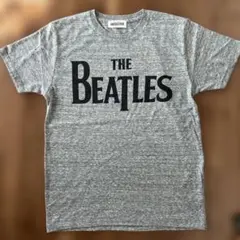 美品 THE BEATLES ロゴ ヴィンテージ加工Tシャツ グレー Mのサムネイル