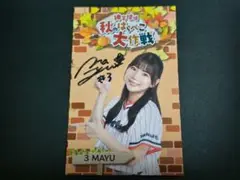 東京ヤクルトスワローズpassion 3MAYU 秋のはらぺこ大作戦直筆サイン2
