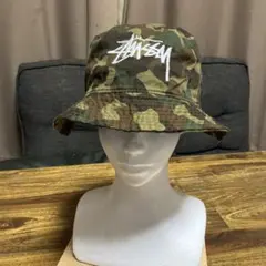 STUSSY 迷彩　カモフラ　バケットハット