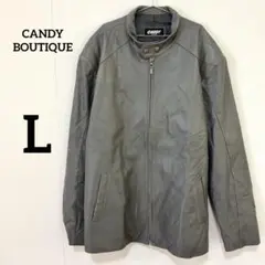 【CANDY BOUTIQUE】フェイクレザージャケット Lのサムネイル