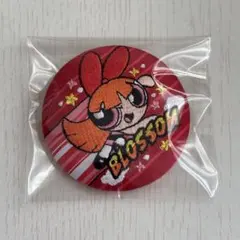 パワーパフガールズ　ブロッサム　刺繍缶バッチ