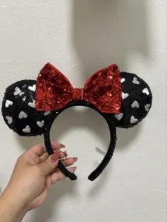 ディズニー公式カチューシャ ハート模様