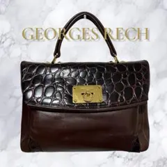 【希少】GEORGES RECH パリ製 2way風 本革ハンドバッグ