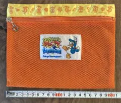 【レトロ】東京ディズニーランド　ドナルド　メッシュポーチ