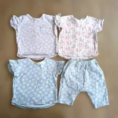 GU 90cm サマナルパンツ Tシャツ 4枚セット 保育園着 子供服