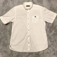 BURBERRY BLACK LABEL 半袖シャツ ホワイト　レア品　値下げ