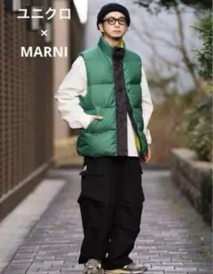 美品　UNIQLO×MARNI ユニクロ×マルニ ダウンベスト S