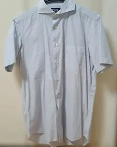 Maker's 半袖ストライプシャツ 鎌倉シャツ