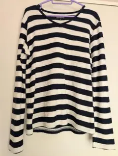 semantic desigh ストライプ 長袖Tシャツ Mサイズ