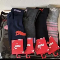 PUMA ソックス 4足セット 23-25cm クォーター丈