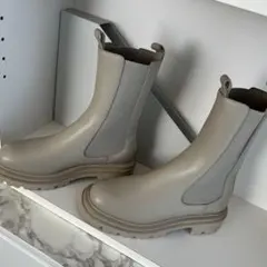 UNITED ARROWSサイドゴアブーツアイボリーＳサイズ