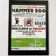 A4額付)Mrs.green apple hammer egg タワレコ　ミセス