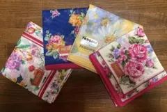 KENZO renoma 花柄ハンカチ 4枚セット