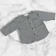 モンべべ ギンガムチェック シャツ Lサイズ 韓国子ども服　monbebe