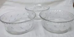 パイレックス 小花柄 ガラスボウル