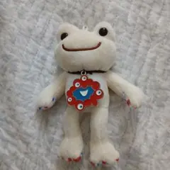 【未使用・タグ付き】かえるのピクルス ミャクミャク マスコット アイボリー 未使用・タグ付き】かえるのピクルス ミャクミャク マスコット