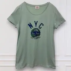 【ジェイプレス】 J.PRESS Tシャツ カレッジロゴ 日本製 Mのサムネイル