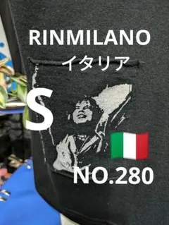 RIN MILANO Tシャツ ブラック Sサイズ　NO.280