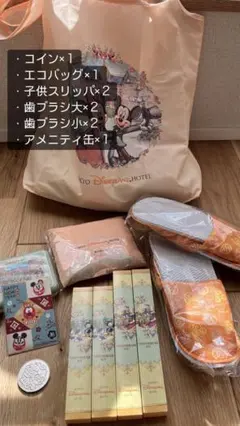 東京ディズニーランドホテル　コイン•アメニティ•エコバック•スリッパ等