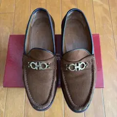 Salvatore Ferragamo スエード ローファー ガンチーニ