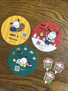 ドトール ポチャッコ コースター3枚セット＋ピック