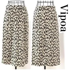 み*り様 Vipoa ヒョウ柄タイトスカート M【acz034】