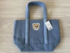 ラブラリーバイフェイラー オールドテディワッペントートバック ライトブルー