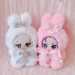 b59 ぬい服 12cm ちびぐるみ 着ぐるみ おすわりお座り 悪魔の狼 セット