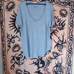 POLO RALPH LAUREN グレー VネックTシャツ XL