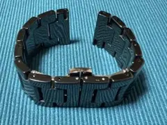 セラミック時計バンド(ブラック)ラグ幅22mm ステンレススチール留め具