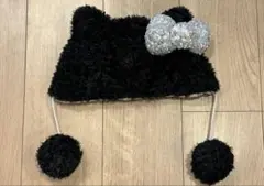 ハローキティ ユニバ キャップusj キティ ファンキャップ 黒 新作