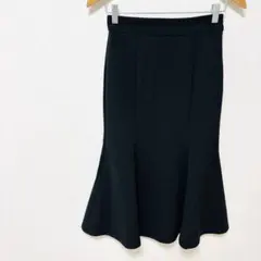タグ付き【GUジーユー】マーメイドミディスカート　M　黒ブラック　ウエストゴム