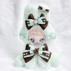10cm~12cm(ちびぐるみ対応) おすわりぬい服 ちょこみんと♡きゃっと