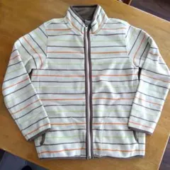 UNIQLO 150 マイクロフリースジャケット ストライプ