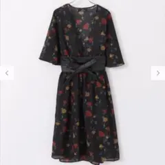 新品タグ付♡サッシュベルト付き花柄ワンピース♡ブラウス♡warehouse♡