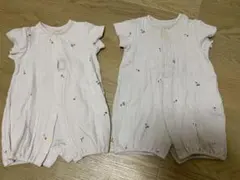 ベビーロンパース半袖50-70サイズ