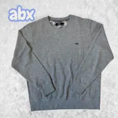 abx グレー リブ編み セーター L 　古着　即購入ok　メンズのサムネイル