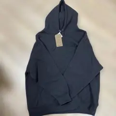 【新品】ダークグレー フード付き無地トレーナー　LLサイズ
