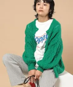 FREAK'S STORE フリークスストア ケーブルモヘア2wayカーデ