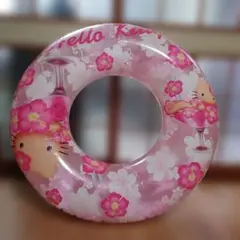 ハローキティ 浮き輪 1999年 日本限定 当時物 希少 ハイビスカス