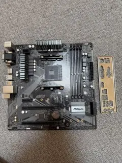 ASRock B450M PRO4 マザーボード 本体(IOパネル付き)