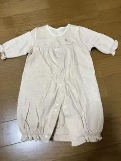 キムラタン　ベージュ 長袖 ツーウェイ・ドレスオール　サイズ50-60