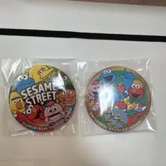 セサミストリート 缶バッジ ユニバ USJ 25周年