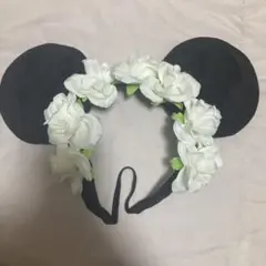 ディズニー　カチューシャ　髪飾り　お花　ミニー　ミッキー