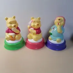 くまのプーさん ルームライトの置物 3体セット